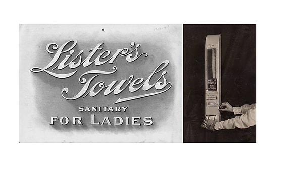 İlk tek kullanımlık pedler 1888'de piyasaya çıktı (Lister's Towels by Johnson & Johnson).