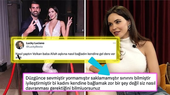 Volkan Demirel'e Güzeller Güzeli Eşini Nasıl 'Tavladığını' Soran Kullanıcı Tartışma Yarattı!