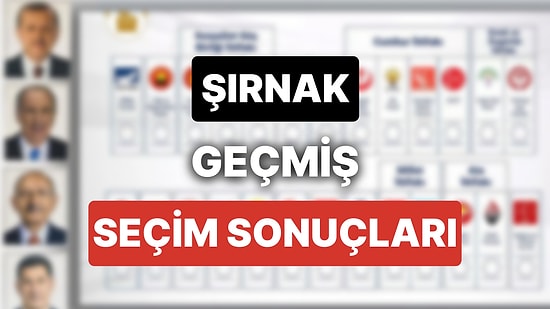 2018 Şırnak Genel Seçim Sonuçları: Şırnak Geçmiş Dönem Genel ve Yerel Seçim Sonuçları