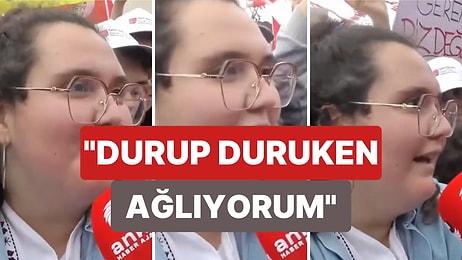 Kemal Kılıçdaroğlu'nun Mitinginde Konuşan Genç Kız: "Durup Dururken Ağlıyorum Ülkenin Hali Ne Olacak Diye"
