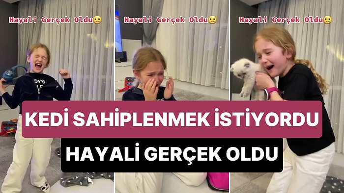 Kedi Sahiplenmek İsteyen Çocuğun Hayali Gerçekleşince Gözyaşlarına Hakim Olamadığı Eşsiz Anlar