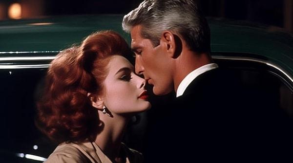 12. 1950'lerden bir romantik dram filmi sahnesi...