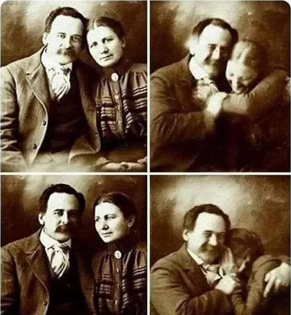 3. 1800'lerde fotoğraf çekilirken kahkahalarını tutamayan bir çift... 😍