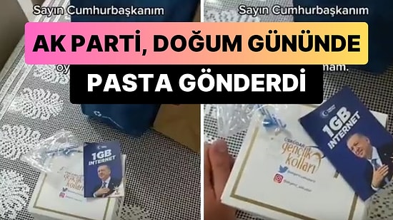 AK Parti, İlk Kez Oy Kullanacak Gence Doğum Gününde Pasta Gönderdi: '1 Pastaya Oyumu Satmam'