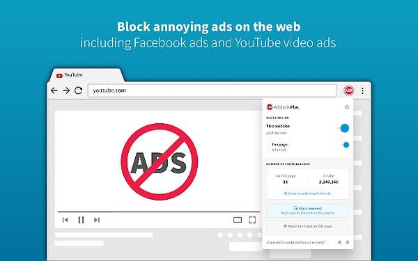 YouTube'da video izlemeyi sevenlerin en büyük derdi ise reklamlardı ve neyse ki "Ad Blocker" gibi araçlar reklamları engelleyerek istediğimiz performansı sağlıyordu.