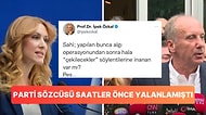 İnce'nin Çekilme Açıklamasından Saatler Önce Durumu Yalanlayan Parti Sözcüsü Özkal'ın Sözleri Gündemde