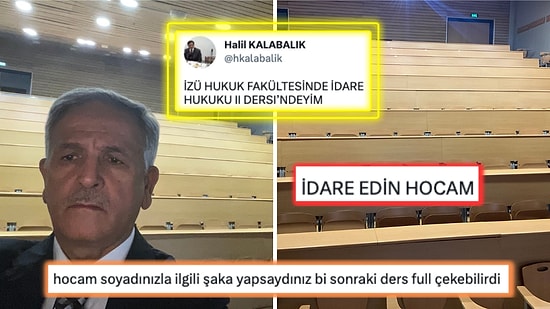 Dersine Kimse Gelmeyince Boş Amfinin Fotoğrafını Çeken Profesör Goygoycuların Eline Fena Halde Düştü!