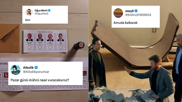 Seçim Günü Oy Mührünü Nasıl Vuracaklarını Aşırı Komik Tepkilerle Anlatarak Hepimizi Güldüren Kişiler