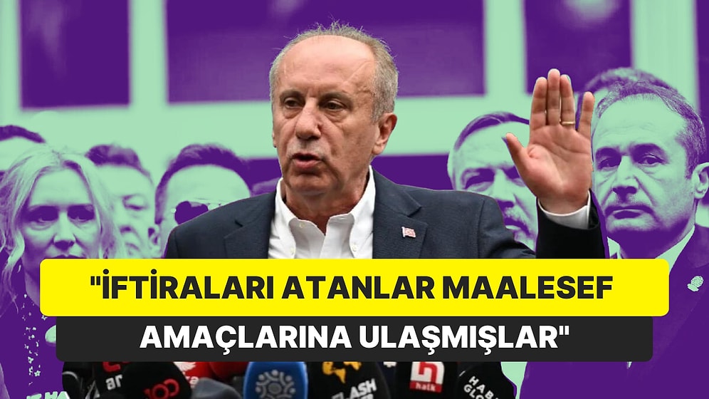 Muharrem İnce'den Çekilme Sonrası Partili Gençlere Mektup: "İftiraları Atanlar Maalesef Amaçlarına Ulaşmışlar"