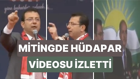 İmamoğlu Mitinginde HÜDAPAR Videosu İzletti: "Gaffar Okkan'ı Şehit Eden Anlayışı Cumhur İttifakı’na Kattılar."