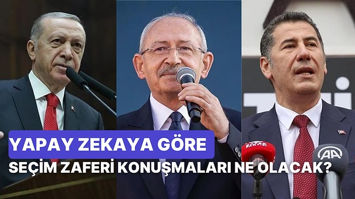 Yapay Zekaya Göre Cumhurbaşkanı Adaylarının Seçimi Kazanması ve Kaybetmesi Durumunda Yapacakları Konuşmalar