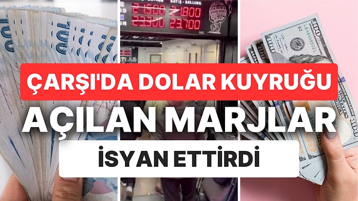 Kapalıçarşı'da Uzayan Döviz Kuyrukları, Tabelalarda Görülen Dolar Seviyeleri İsyan Ettirdi