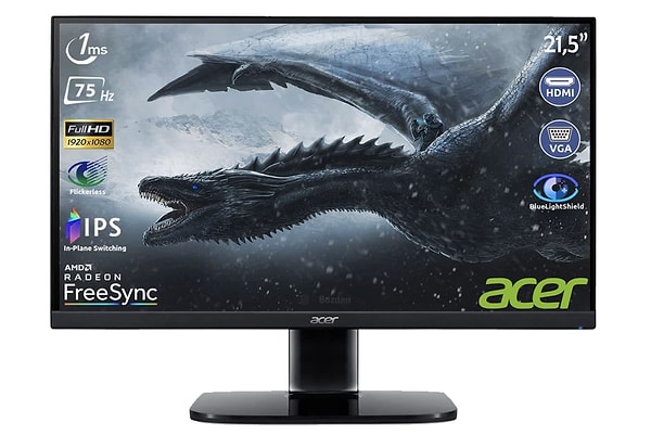 Acer KA222Q 21,5" FreeSync ZeroFrame Monitör