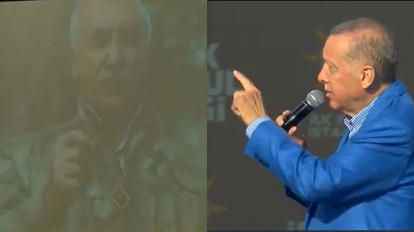 Cumhurbaşkanı Erdoğan'ın İstanbul Mitingi'nde Millet İttifakı cumhurbaşkanı adayı Kemal Kılıçdaroğlu'nun reklam filmine montajla terör örgütü PKK'nın sözde lideri Murat Karayılan'ı ekleyerek yayınlanmıştı.