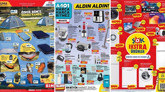 İndirim Günleri Başlıyor! 13 - 20 Mayıs Haftasında A101, BİM ve ŞOK Aktüel Ürünler Listesinde Ne Var?