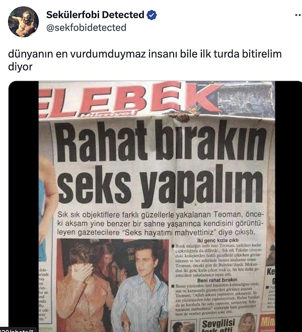 Teoman'dan da destek geldi.