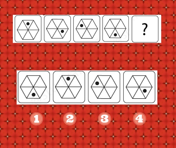 8. Какая фигура продолжит последовательность?