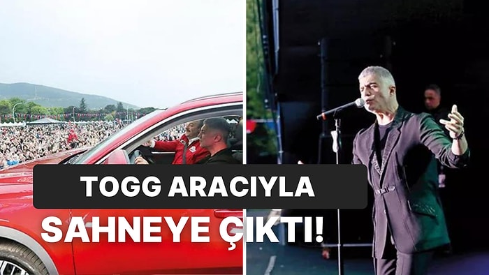 Bursa'da Konser Veren Özcan Deniz, Sahneye Togg'un T10X Modeliyle Çıktı: ''Şahane Bir Duygu''