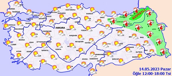 Ankara Hava Durumu 14 Mayıs