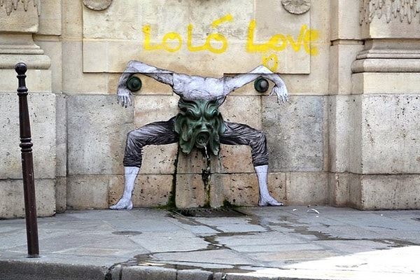 5. Мурал «Тошнота» в Париже.