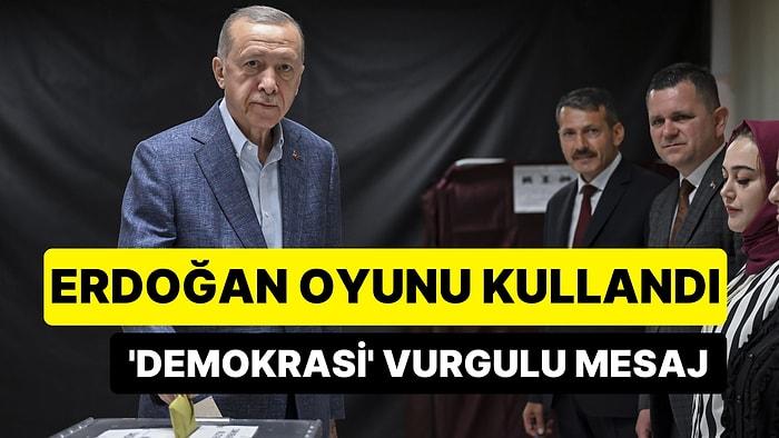 Cumhurbaşkanı Erdoğan'dan Oy Kullanımı Sonrası İlk Açıklama
