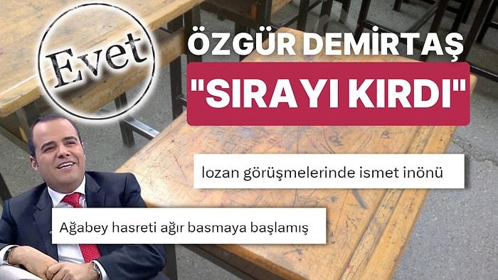 Özgür Demirtaş'ın "Oy Verirken Masayı Kırdım" Şakası Sosyal Medyada Gergin Seçim Ortamını Dağıttı
