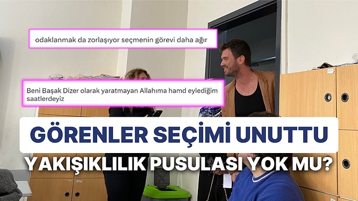 Pusula Şaştı, Sandık Eridi: Aile'nin Aslan'ı Kıvanç Tatlıtuğ, Oy Kullandığı Sınıfta Bakışları Topladı