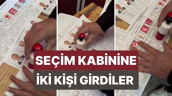 Şanlıurfa'da Çekildiği İddia Edilen Görüntülerde Seçim Kabinine İki Kişi Girip Birlikte Oy Kullandığı Görüldü!