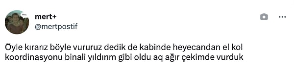 5. Masayı kırma hayalleri kuran bazı kişiler de kabinde dut yemiş bülbüle döndüler. 😅