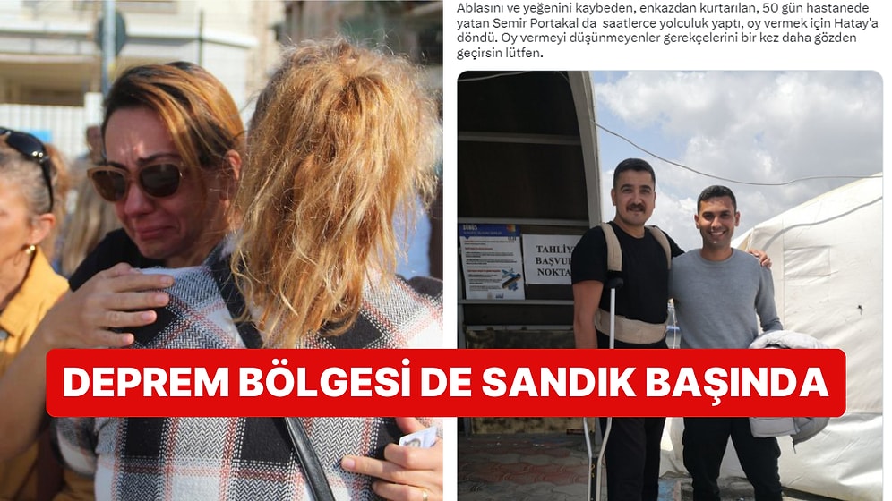 Deprem Bölgesinde Seçim Nasıl Geçti? Oyunu Deprem Bölgesinde Kullanan Seçmenlerden Manzaralar
