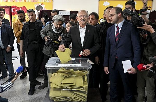 Kemal Kılıçdaroğlu, oy kullandığı sandıktan 1'inci çıktı