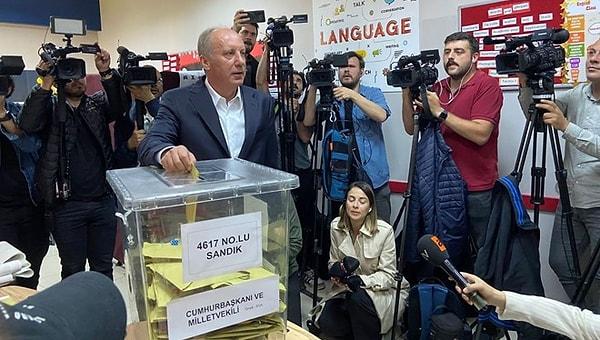 Muharrem İnce'nin oy kullandığı sandıktan Kemal Kılıçdaroğlu 1'inci çıktı