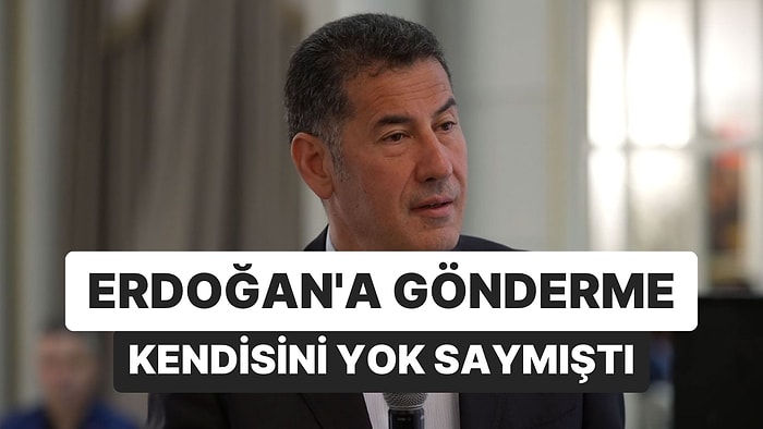 Sinan Oğan’dan Erdoğan’a Gönderme