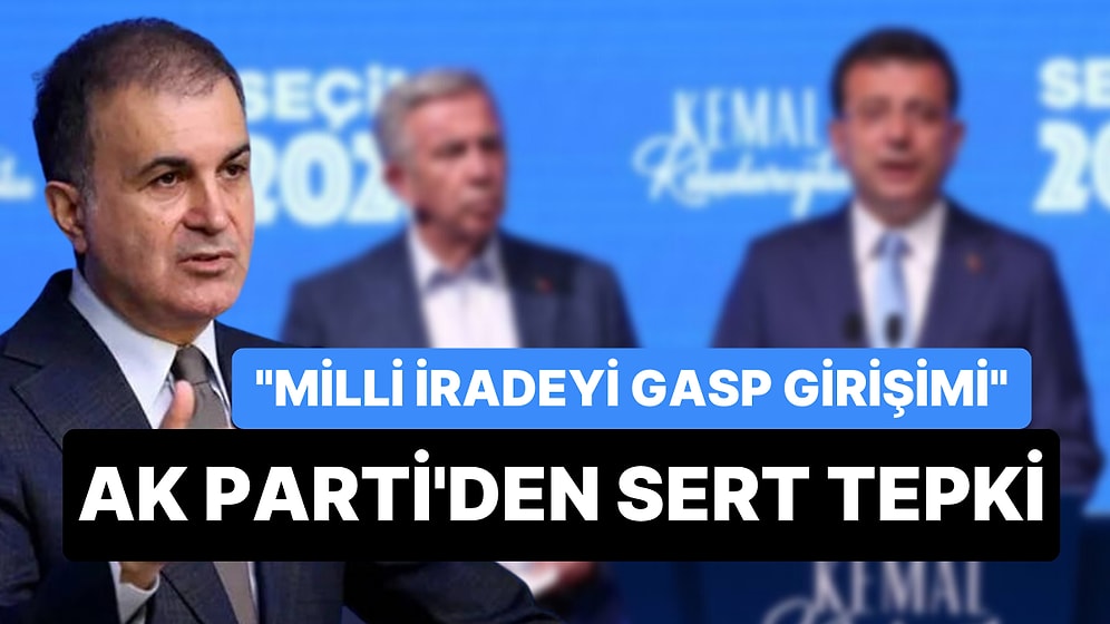 AK Parti Sözcüsü Çelik, İmamoğlu ve Yavaş'a Sert Çıktı