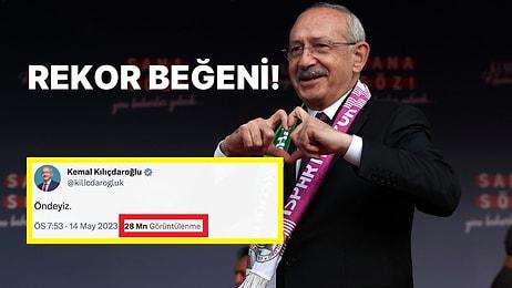 Kemal Kılıçdaroğlu'nun "Öndeyiz" Paylaşımı Twitter Türkiye'de En Kısa Sürede Etkileşim Rekorunu Kırdı!