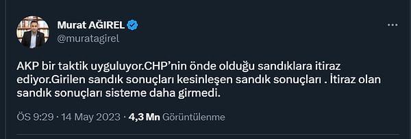 Gazeteci Murat Ağırel, İstanbul’da CHP’nin kalesi olarak görülen Beşiktaş, Kadıköy, Bakırköy gibi ilçelerdeki oyların sonuçlara yansıtılmadığını açıkladı.