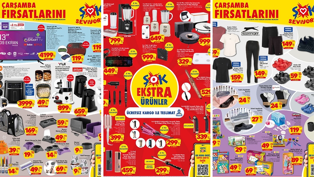 17 Mayıs 2023 ŞOK Aktüel Ürünler Kataloğu