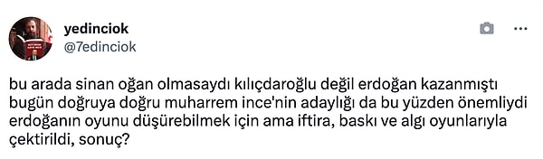 Muharrem İnce'nin baskı nedeniyle çekildiğini öne süren kullanıcılar da oldu.