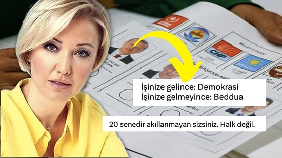 Berna Laçin'in Seçim Sonuçları İçin Sarf Ettiği Sert Sözler Vatandaştan Tepki Çekti!
