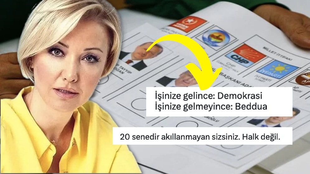 Berna Laçin'in Seçim Sonuçları İçin Sarf Ettiği Sert Sözler Vatandaştan Tepki Çekti!