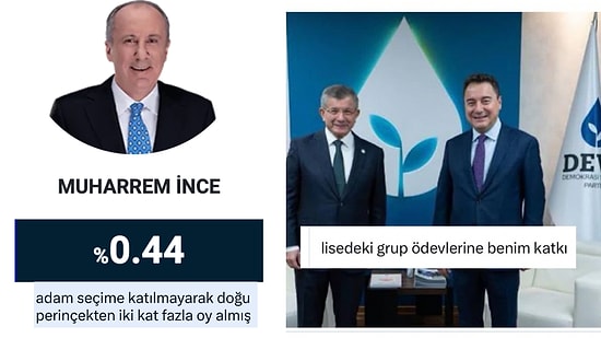 Muharrem İnce'nin Oy Oranından İttifak Üyelerinin Performansına Son 24 Saatin Viral Tweetleri