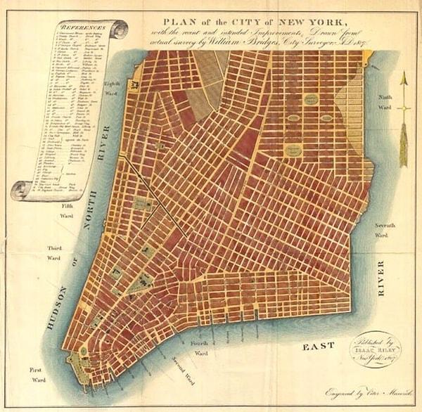 Ancak ister New York ister Philadelphia olsun, yeni kasaba ve şehirlerin tasarımında ızgaraların en yaygın olarak kullanıldığı yer ABD'ydi.