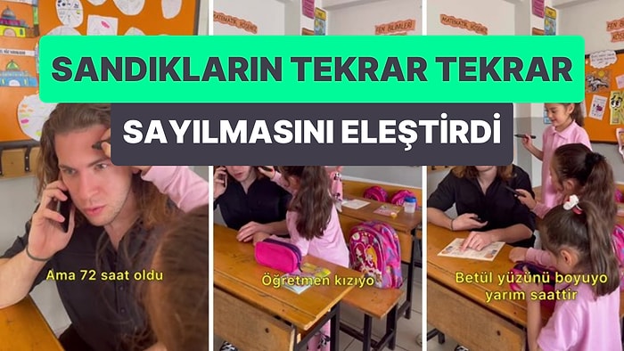 Seçim Günü Sandıkların Defalarca Sayılmasını Mizahi Bir Şekilde Eleştiren Fenomenin Aşırı Tatlı Videosu