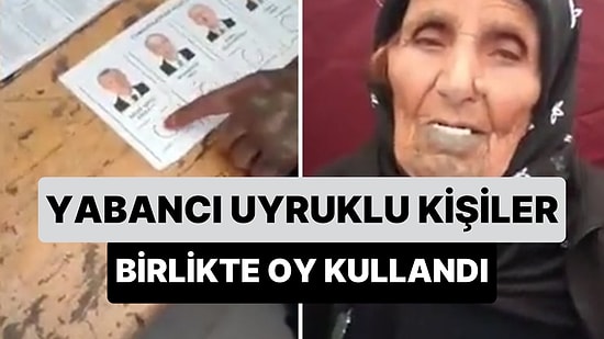 Yabancı Uyruklu Kişilerin Kabine Birlikte Girip Erdoğan'a Oy Verdikleri Görüntüler Gündem Oldu