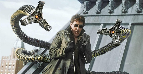 Örümcek Adam (Spider Man) serisinin kötü adamı Doktor Octopus'unkine (Doktor Ahtapot) benzer teknolojik kollar kazandıran bir mekanizma icat edildi.