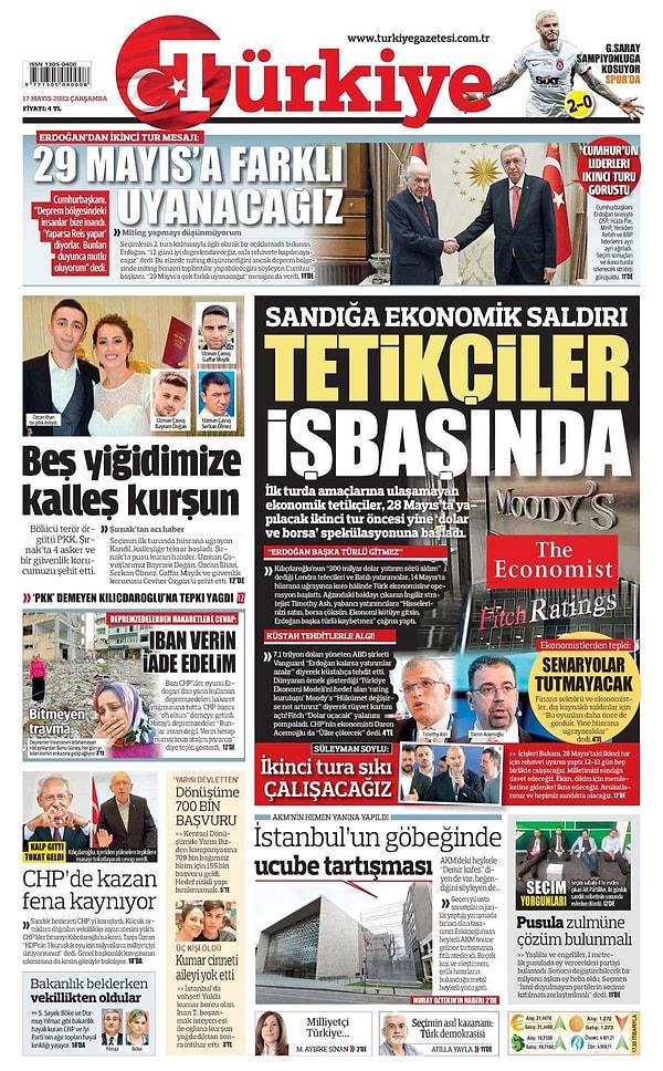 Türkiye Gazetesi de manşetine Ash ve Daron Acemoğlu'nu taşımıştı. Ash, buna da tepki gösterdi: "Görünen o ki iyi bir ekipteyim. Daron Acemoğlu, muhtemelen Türkiye'den çıkmış en iyi ekonomist."