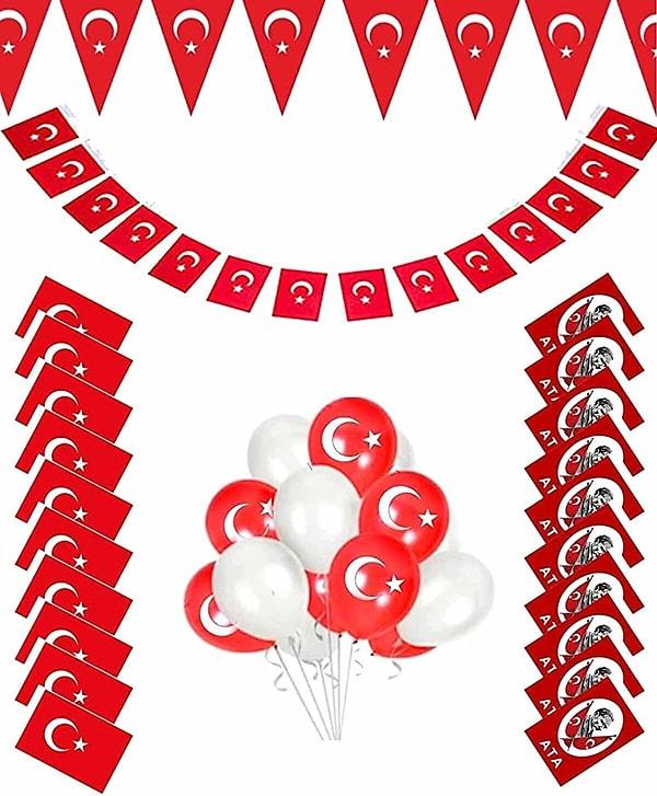16. 19 Mayıs Balonlu Dekorasyon Seti