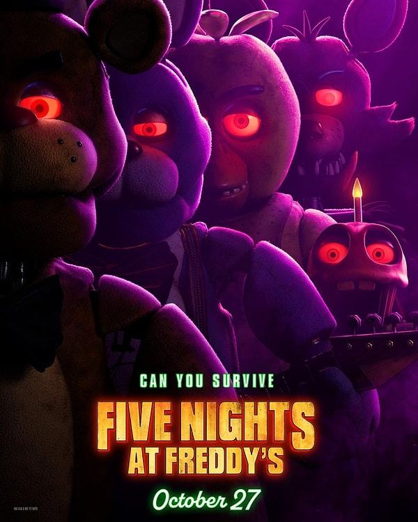 9. Aynı adlı oyundan uyarlanan live-action Five Nights at Freddy's filminden yeni bir afiş yayımlandı.
