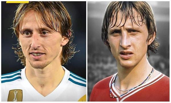 2. Luka Modrić & Johan Cruyff
