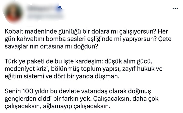 Hatta son zamanlarda gençlerin illallah ettiği tavrı daha nazik bir biçimde ifade etti.